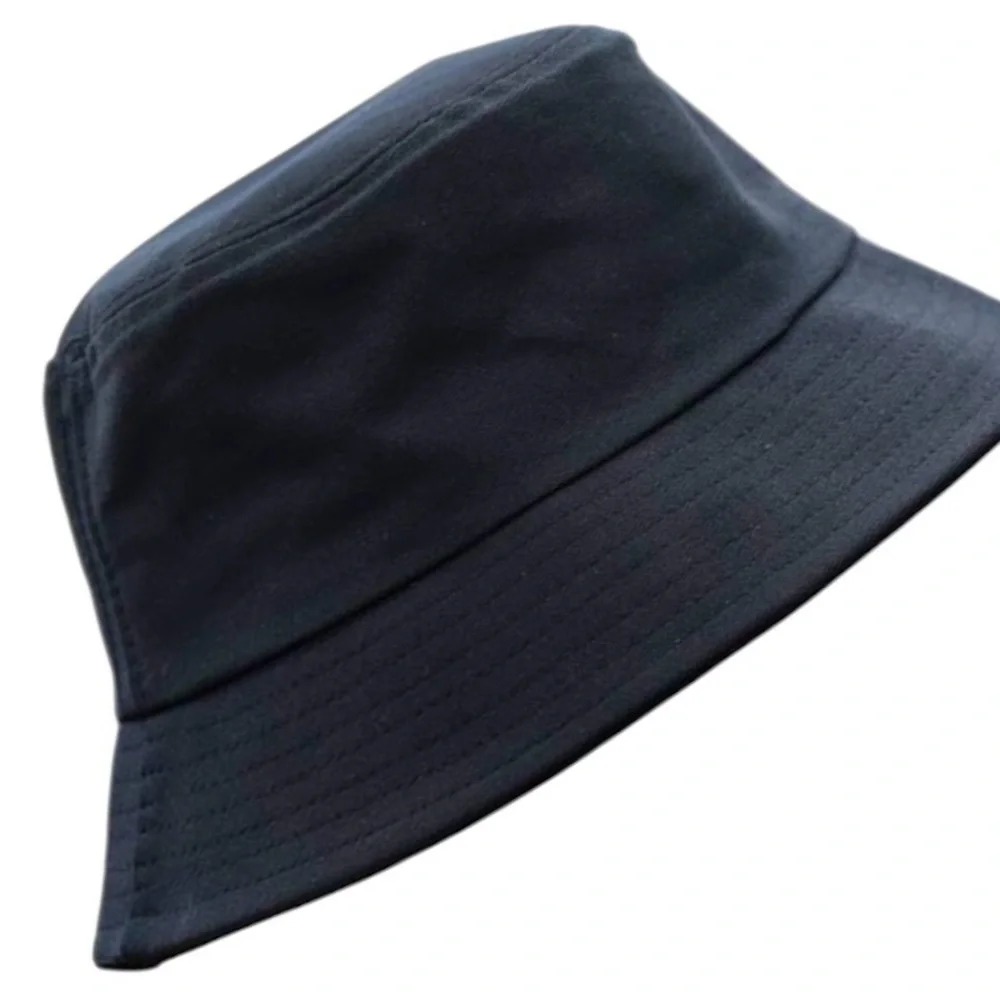 Women’s Black Bucket Hat One Size Fisherman Style Lined Casual Sun Hat NWOT